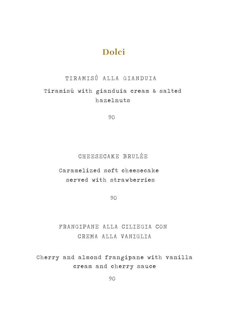 Dolci